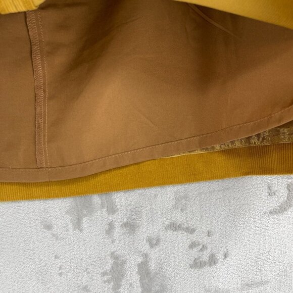 J. Crew Factory Corduroy Mini Skirt Rusted Amber Retro Back Zip Lined - Picture 5 of 12